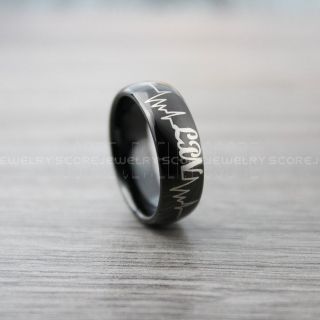 Licensed Practical Nurse Ring, Nurse Ring, LPN Nurse Wedding Band, Career Ring, LPN Nurse Jewelry, Black Nurse Tungsten Ring, Black Wedding Band, Black Tungsten Wedding Band