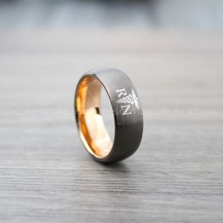 Nurse Ring, Registered Nurse Ring, RN Nurse Wedding Band, Career Ring, RN Nurse Jewelry, Nurse Gunmetal Tungsten Ring, Gunmetal Wedding Band, Gunmetal Tungsten Wedding Band