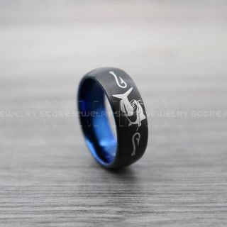 Catfish Ring, Fishing Ring, Fish Hook Ring, Catfish Jewelry, Catfish Fishing Ring, Black Ring, Black Tungsten Ring, Black Wedding Band, Hunting Ring, Fish Hooks Wedding Band