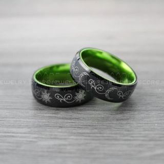 Sun and Moon rings, 2 Piece Couple Set Tribal Sun and Moon Rings, Sun and Moon Wedding Bands, Tribal Sun and Moon Rings, Black Rings, Black Tungsten Bands, Sun and Moon Wedding Bands