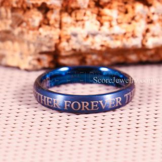 Doctor Who Ring, Doctor Who Wedding Ring, Gallifreyan Ring, Blue Tungsten Ring, Blue Wedding Band, Blue Wedding Ring, Together Forever Through Time and Space, Blue Wedding Ring