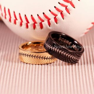 Baseball Rings, 2 Piece Couple Set Baseball Rings, Baseball Stitch Pattern Rings, Black Tungsten Rings, Black Rings, Black Wedding Bands, Black Wedding Rings, Baseball Stitch Rings, Black Tungsten Bands