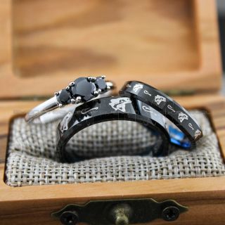 Bass Ring, Bass Wedding Ring, Bass Fishing Ring, Fish Hook Ring, Fishing Jewelry, Bass Fishing Ring, Fisherman Ring, Fisherman Jewelry