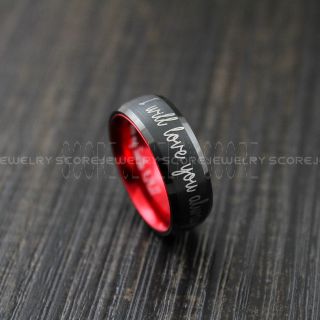 Personalized Handwriting Ring, Black Wedding Band, Black Wedding Ring, Handwriting Ring, Handwriting Wedding Ring