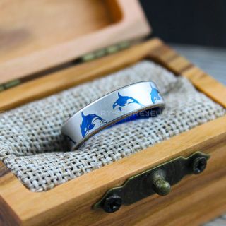 Orca Ring, Killer Whale Ring, Orca Jewelry, Whale Jewelry, Ocean Ring, Ocean Wedding Band, Orca Wedding Band