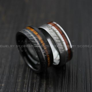 Elvish Ring, Elvish Wedding Ring, Elvish Jewelry, Elvish Wedding, Black Wedding Band, Black Wedding Ring