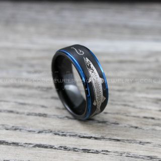 Muskie Ring, Muskellunge Ring, Muskellunge Fishing Ring, Fish Hook Ring, Muskie Jewelry, Muskie Fishing Ring, Fisherman Ring, Fisherman Jewelry