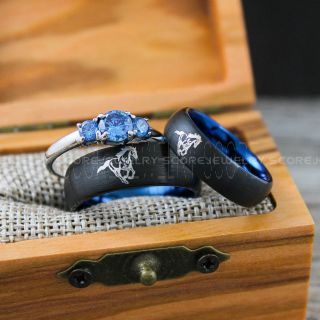 Mustang Ring, Horse Ring, Horse Riding Ring, Horse Jewelry, Horse Riding Jewelry, Black Wedding Ring