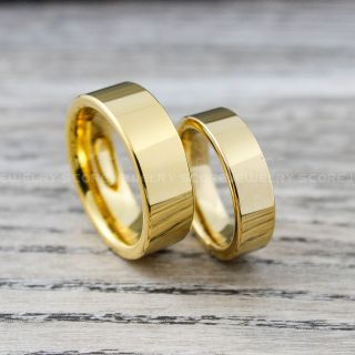 Gold Wedding Bands, Gold Wedding Rings, Couple Rings, Couple Wedding Bands, Couple Jewelry