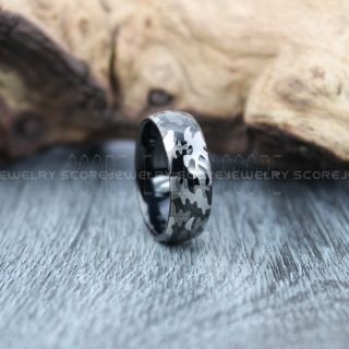 Camo Ring, Camouflage Ring, Military Ring, Black Ring, Black Wedding Band, Black Wedding Ring, Military Wedding Band, Army Wedding Ring