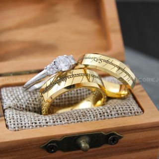 Elvish Ring, Elvish Wedding Ring, Elvish Wedding, Gold Wedding Bands, Couple Rings, Couple Wedding Rings