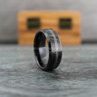 Elvish Ring, Elvish Wedding Ring, Elvish Wedding, Black Wedding Band, Black Wedding Ring