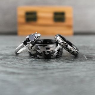 Camo Wedding Bands, Couple Rings, Camo Rings, Army Rings, Military Rings, Military Jewelry, Army Couple, Army Wife, Army Husband, Military Wife