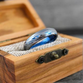 Damascus Steel Ring, Damascus Ring, Damascus Steel Jewelry, Damascus Steel Wedding Ring, Damascus Steel Wedding Band
