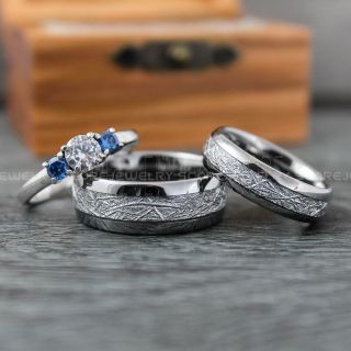 Meteorite Rings, Couple Rings, Silver Wedding Bands, Meteorite Wedding Bands, Matching Rings, Couple Jewelry