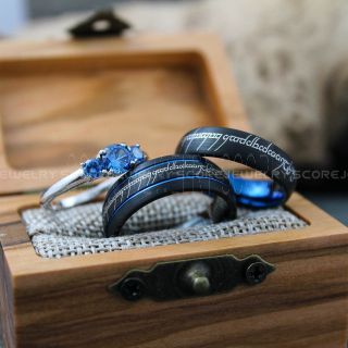 Elvish Rings, Couple Rings, Elvish Wedding Rings, Elvish Wedding, Black Wedding Bands, Black Wedding Rings