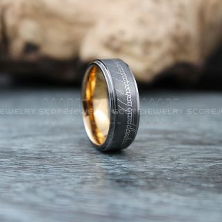 Elvish Ring, Elvish Wedding Ring, Elvish Wedding, Elvish Jewelry, Gunmetal Wedding Band, Gunmetal Wedding Ring