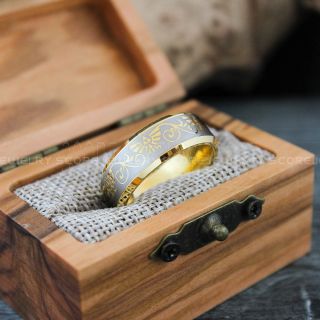 Zelda Ring, Gamer Ring, Gamer Wedding Ring, Legend of Zelda Ring, Triforce Ring, Zelda Wedding Ring, Zelda Wedding Band, Zelda Triforce Ring