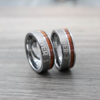  Player 1 Player 2 Rings, Gamer Rings, Silver Tungsten Rings, Silver Wedding Bands, Couple Ring Set Gamer Rings