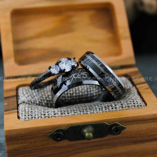 Couple Rings, Elvish Rings, Elvish Wedding Rings, Elvish Wedding, Black Wedding Bands, Black Wedding Rings