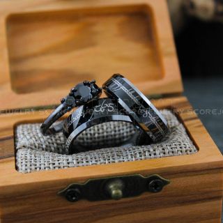 Couple Rings, Elvish Rings, Elvish Wedding Rings, Elvish Wedding, Black Wedding Bands, Black Wedding Rings