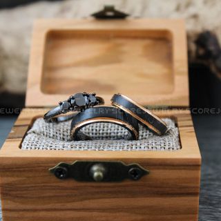 Couple Rings, Black Rings, Black Tungsten Bands, Couple Wedding Bands, Couple Jewelry, Matching Wedding Rings 