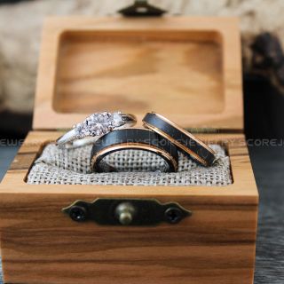 Couple Rings, Black Rings, Black Tungsten Bands, Couple Wedding Bands, Couple Jewelry, Matching Wedding Rings 