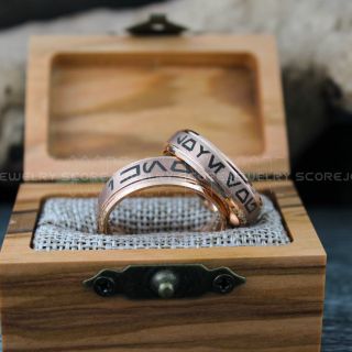 Aurebesh Rings, Aurebesh Wedding Bands, Aurebesh Wedding Rings, Couple Rings, I Love You I Know Rings