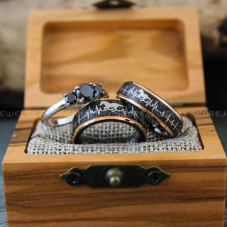 Mustang Ring, Cowboys Ring, Horse Ring, Horse Riding Ring, Horse Jewelry, Horse Riding Jewelry, Black Wedding Ring