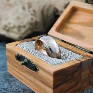 Damascus Steel Ring, Damascus Steel Wedding Ring, Damascus Steel Wedding Band