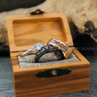 Aurebesh Rings, Aurebesh Wedding Bands, Aurebesh Wedding Rings, Couple Rings, I Love You I Know Rings