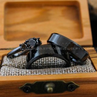 Couple Rings, Matching Wedding Ring, Couple Wedding Rings, Couple Wedding Bands, Black Wedding Rings