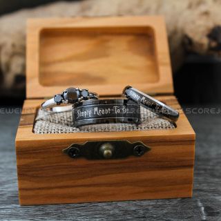 Jack and Sally Rings, Simply Meant To Be Rings, Couple Rings, Matching Rings, Matching Wedding Bands, Black Wedding Bands, Black Wedding Rings, Couple Rings
