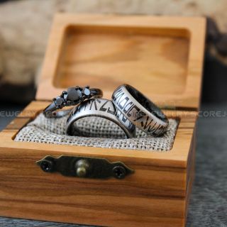 Aurebesh Rings, Aurebesh Wedding Bands, Aurebesh Wedding Rings, Couple Rings, I Love You I Know Rings