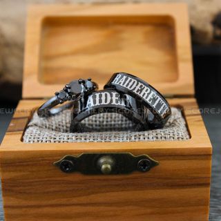 Raider Raiderette Rings, Couple Rings, Raiders Ring, Raiders Wedding Band, Raiders Jewelry, Matching Rings