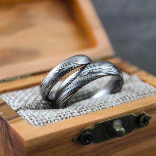 Damascus Steel Rings, Damascus Steel, Couple Rings, Couple Wedding Bands, Matching Rings