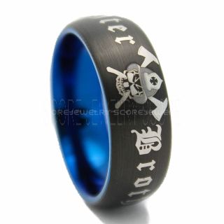 Firefighter Brotherhood Ring, Fireman Ring, Fireman Jewelry, Black Tungsten Band, Black Tungsten Wedding Band, Firefighter Ring, Fire Department Tungsten Ring