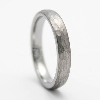 Hammered Tungsten Ring, Silver Tungsten Wedding Band, Hammered Wedding Band, Silver Hammered Wedding Ring, Silver Wedding Ring