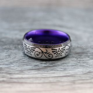 Zelda Ring, Gamer Ring, Gamer Wedding Ring, Legend of Zelda Ring, Triforce Ring, Zelda Wedding Ring, Zelda Wedding Band, Zelda Triforce Ring