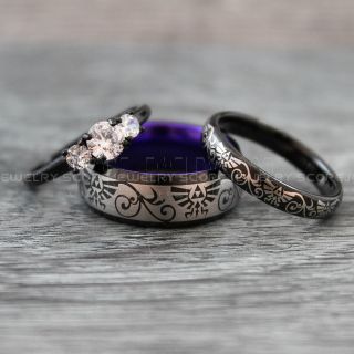 Zelda Rings, Couple Rings, Gamer Rings, Gamer Wedding Rings, Legend of Zelda Rings, Triforce Rings, Zelda Wedding Rings, Zelda Wedding Bands, Zelda Triforce Rings
