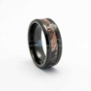 Camouflage Ring, Camo Ring, Camo Wedding Ring, Black Tungsten Wedding Band, Black Camo Ring