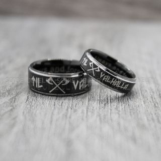 Vikings Rings, Vikings Runes Wedding Bands, Runes Wedding Rings, Couple Rings, Nordic Runes Ring, Vikings Wedding