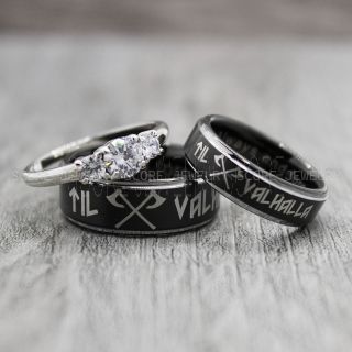 Vikings Rings, Vikings Runes Wedding Bands, Runes Wedding Rings, Couple Rings, Nordic Runes Ring, Vikings Wedding