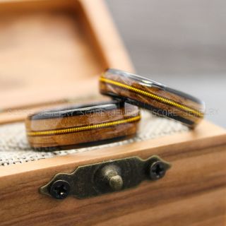 Guitar Ring, Guitar String Ring, Black Wedding Band, Musician Ring, Music Ring, Piano Ring, Music Jewelry, Piano Jewelry, Guitar Jewelry