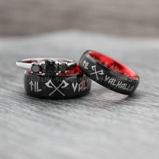 Viking Rings, Runes Rings, Norseman Rings, Couple Rings, Couple Wedding Rings, Couple Set Nordic Rings, Norsemen Ring, Nordic Runes Rings