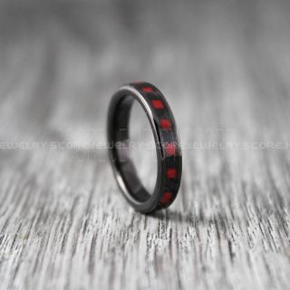 Wood Ring, Zebrawood Ring, Zebrawood Wedding Band, 4mm Black Tungsten Band Zebrawood  Wood Inlay, Zebrawood Wood Tungsten Wedding Ring