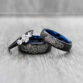 Dr Who Ring, Dr Who Wedding Ring, Dr Who Jewelry, Gallifreyan Ring, Gallifreyan Wedding Ring, Gallifreyan Wedding Band, Gallifreyan Jewelry