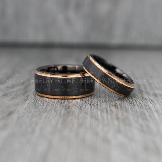 Black Wedding Rings, Couple Rings, Black Wedding Bands, Couple Wedding Ring, Matching Couple Rings
