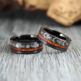 Koa Wood Rings, 2 Piece Couple Tribal Sun and Moon Rings, Sun and Moon Wedding Bands, Tribal Sun and Moon Rings, Black Rings, Black Tungsten Bands, Sun and Moon Wedding Bands