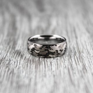Camo Ring, Camouflage Ring, Military Ring, Black Ring, Black Wedding Band, Black Wedding Ring, Military Wedding Band, Army Wedding Ring
